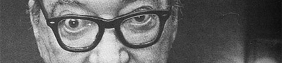 recorte fotografía del escritor uruguayo juan carlos onetti muestra sus ojos profundos tras los anteojos