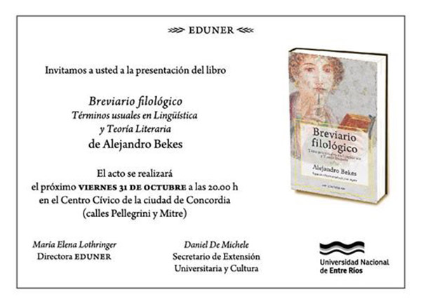 Invitación a la presentación del libro