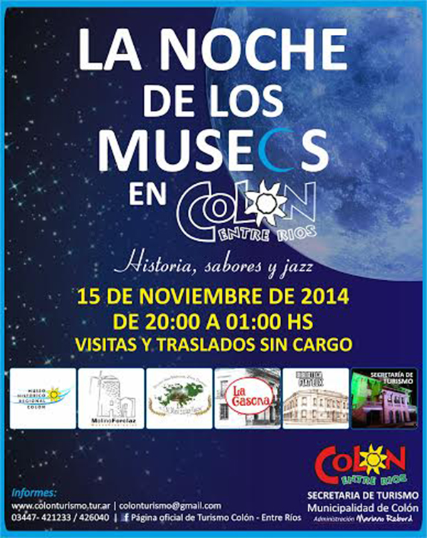 Afiche noche de museos